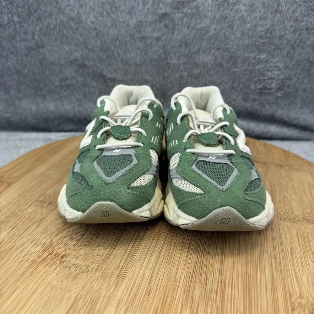 New Balance 9060 Shoes Boys Size 9 Green Suede Mesh Sneakers IV9060VG No Insoles